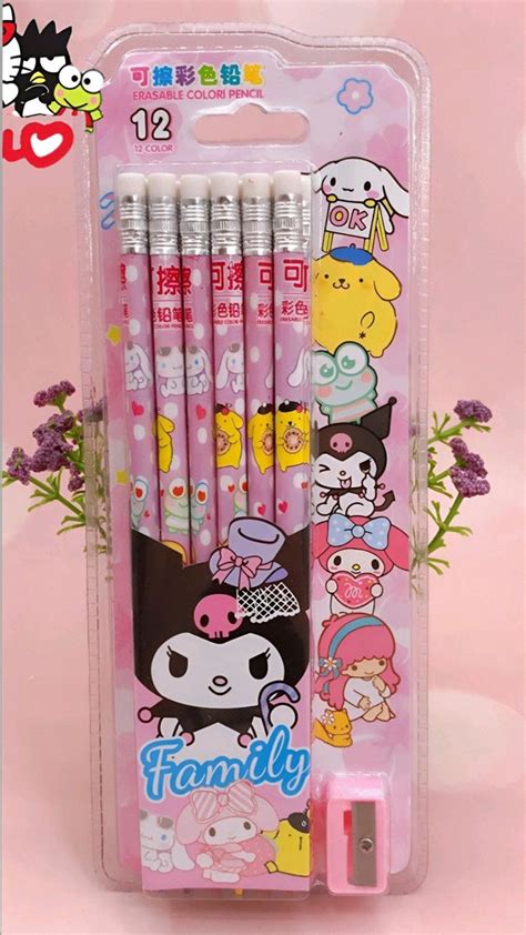 Sanrio 1Set (12Pc) Cartoon Student Triangle Painter Large Collection 12 ...