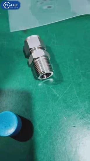 Tube Fitting Metal 316 Stainless Steel Npt Compression Fitting Swagelok Male Connector