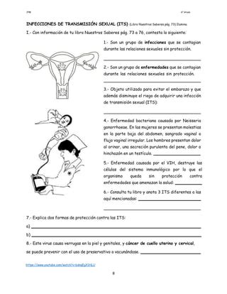 Proyecto Salud Sexual Y Reproductiva 6 Grado 23 24 Pdf