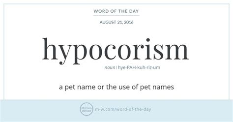 Word of the Day: hypocorism | Curious.com