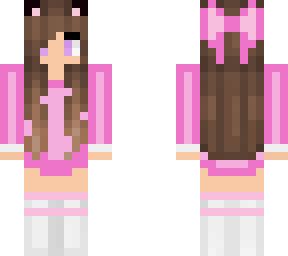 Girl with cat ears | Minecraft Skin