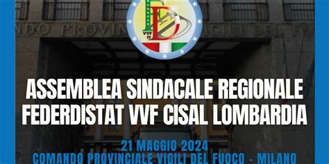 Federdistat VV F Cisal Sindacato Partecipativo E Non Autoritario