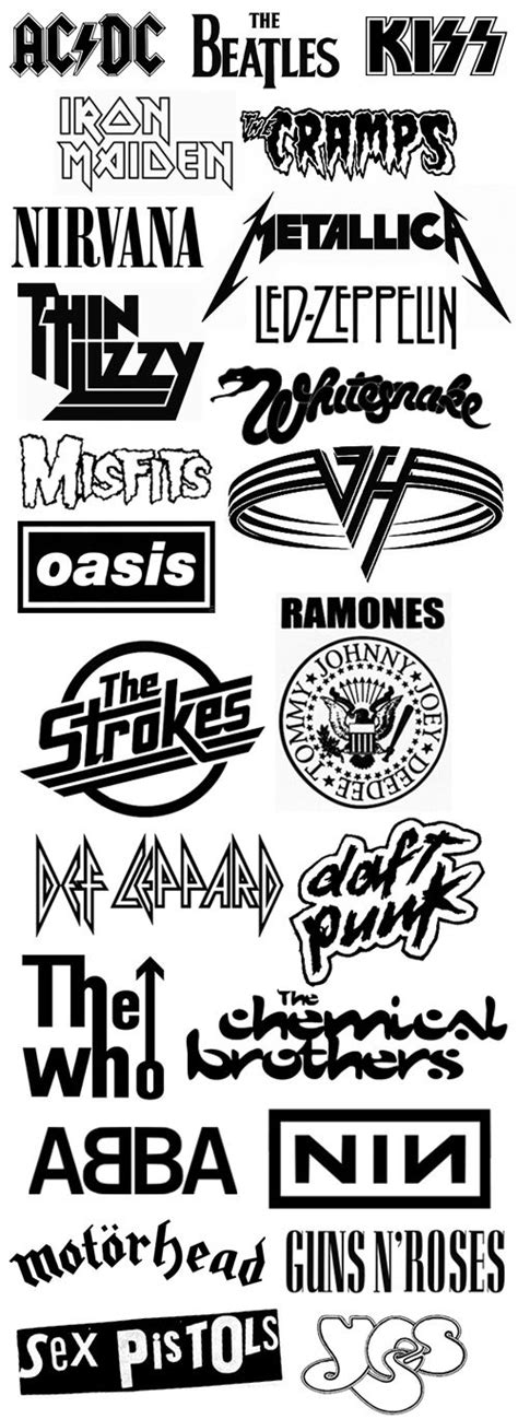 Logos De Bandas De Rock Rock Band Logos Music Bands Rock Logo