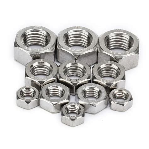 Din934 Hex Nut Custom Carbon Steel Galvanized Bolts And Nuts Stainless