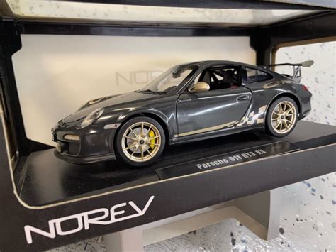 PORSCHE 911 997 GT3RS 2010 1 18 NOREV GREY BLACK WHITE GOLD RS 3 8 EBay