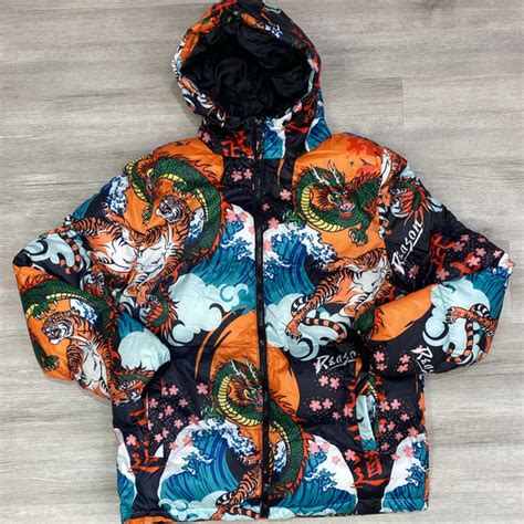 Reason Dragon Puffer Jacket Major Key Clothing Shop