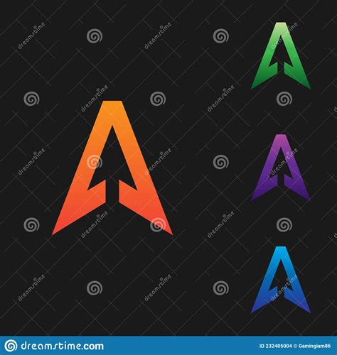 Letter A Arrow Logo Stock Vector Illustration Of Internet