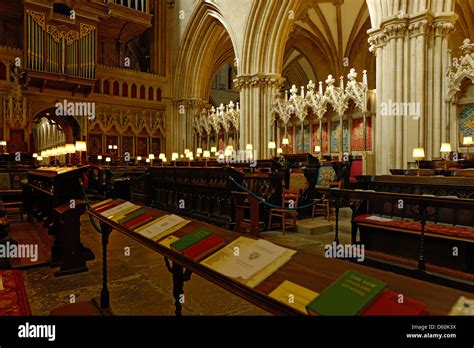 The Quire (Choir), Wells Cathedral, Somerset, England Stock Photo - Alamy