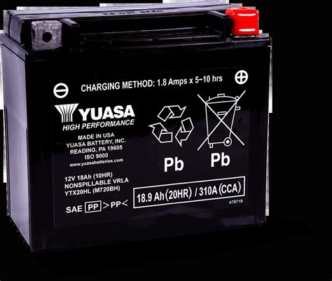 YTX20HL Yuasa Battery Inc