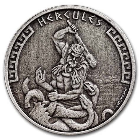 2 Dollar Heroes Of Greek Mythology Hercules Herkules Niue Island