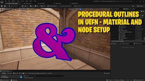 Procedural Outlines On Graphics In Uefn Material Node Setup Youtube