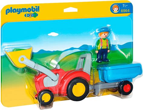 Playmobil Fermier Avec Tracteur Et Remorque Au Meilleur Prix Sur