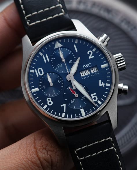 IWC Pilot Chronograph Pilot's Watch Chronograph 41 Blue With Extra OEM ...