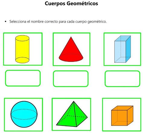 Ficha Online De Cuerpos Geometricos Para 40 De Primaria Figuras Y Images