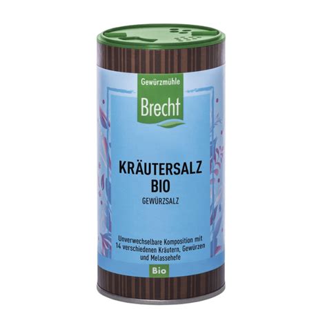 Bio Kräuter Meersalz Gewürzsalz 200g von Gewürzmühle Brecht bei