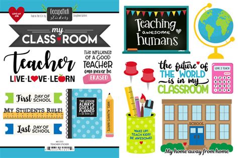 Scrapbook Customs Sticker Teacher Scrapbook Generation