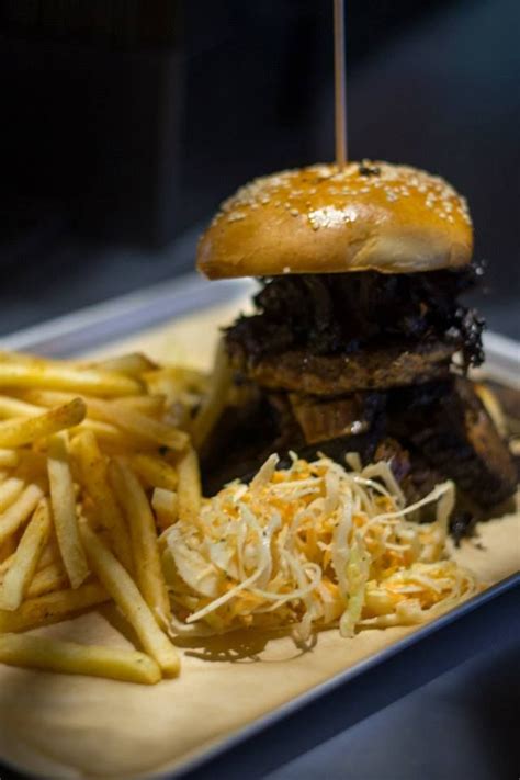 The Juicy Low N Slow Beef Brisket Burger Fried N Slaw Brisket Burger Beef Brisket Burger