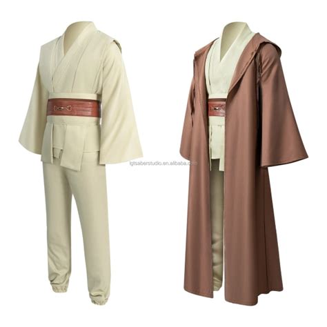 Mub Obi Wan Kenobi Premium Quality Cosplay Costume Brown Jedi Robe