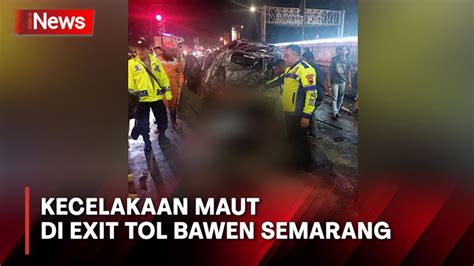 Truk Tronton Tabrak Belasan Kendaraan Di Exit Tol Bawen Tewas Dan