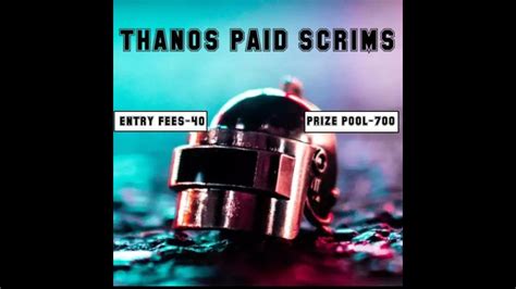 Thanos Prize Pool Scrims Dhinchak Thanos Free Entry Youtube