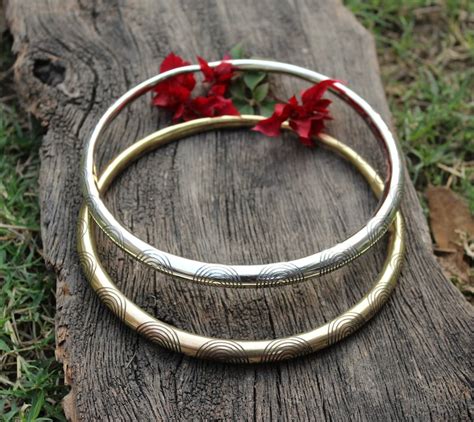 Flexible Tribal Brass Choker Ethnic Brass Choker Necklace Etsy