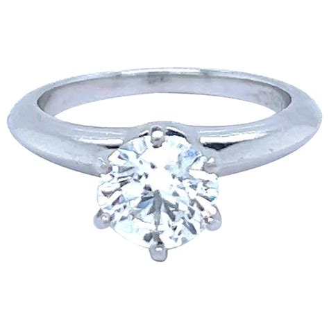 Tiffany And Co Setting 1 02 Carat Diamond Engagement Ring In Platinum