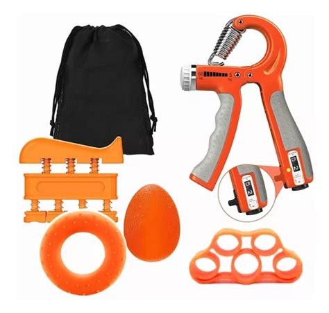 Ejercitador De Mano Hand Grip Fortalecedor De Dedos Kit Gym Meses Sin