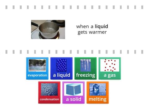 States of matter quiz! - Find the match