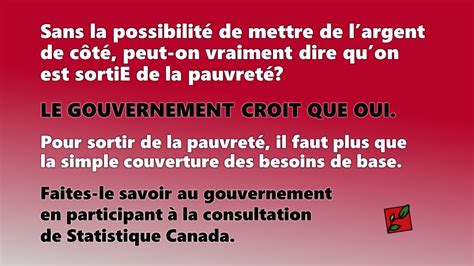 Campagne Pour sortir de la pauvreté Collectif pour un Québec sans