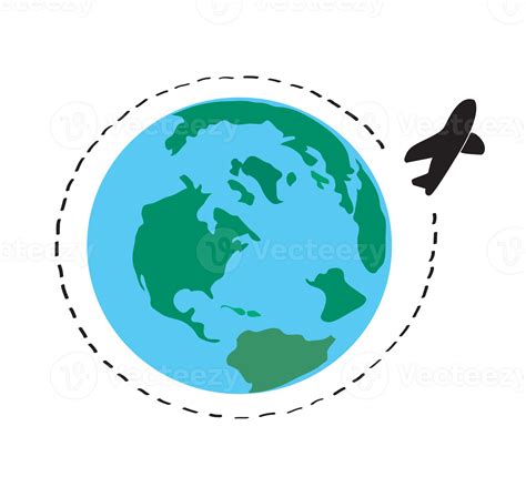 Travel Around The World Icon Symbol 12621390 Png