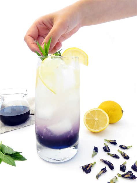 Butterfly Pea Flower Tea Lemonade Herb Infused The Cup Of Life