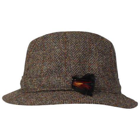 Harris Tweed Trilby Hat – Rheged Trilby | Rheged Hats and Caps