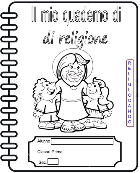 Copertina Quaderno Di Religione Cattolica Per La Classe Prima