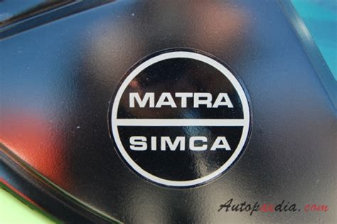 Matra Bagheera 1973 1980 1973 1975 Type I Side Emblem Autopaedia