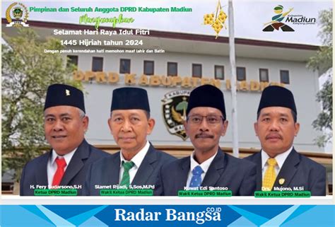 Pimpinan Dan Seluruh Anggota Dprd Kabupaten Madiun Mengucapkan Selamat