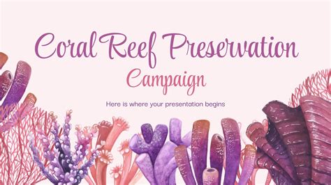 Coral Reef Preservation Campaign Google Slides PPT