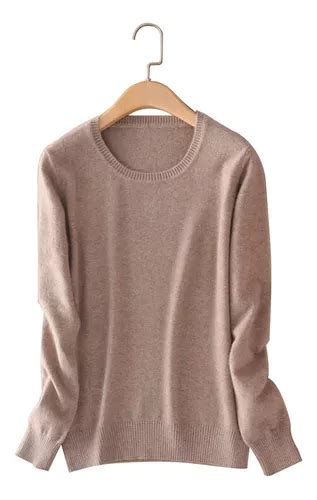 Outono Mulheres Faux Cashmere Neck Camisola De Manga Comprid