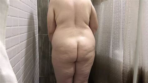 The Camera In The Shower Is Watching A Curvy Milf Mature Bbw Washes