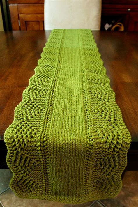 Knitted Table Runners Free Patterns Printable Templates Free