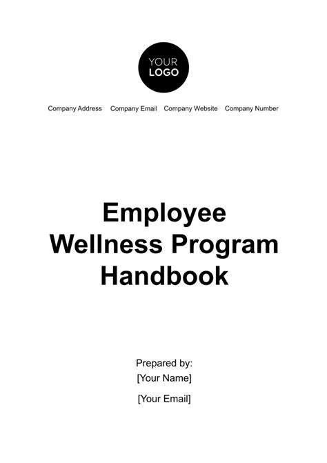 Free Employee Wellness Program Handbook Template Edit Online And Download