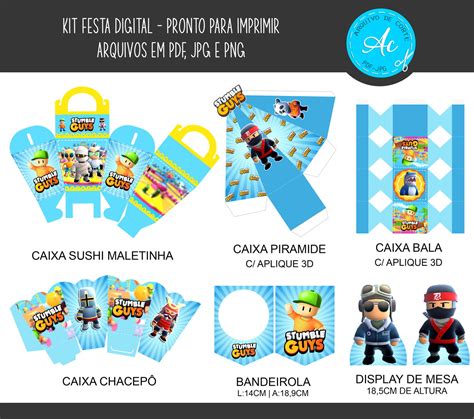 Kit Festa Digital Stumble Guys Personalizado Elo