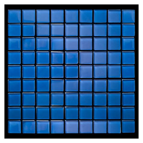 Mosaico Azul Intenso Cristalo Vitreo Vc X Cm Productos Para