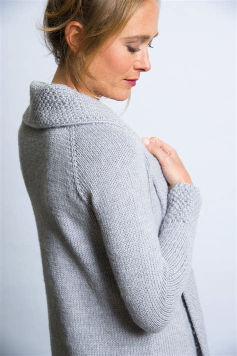 Cardigan Mit Perlmuster Blende Strickmuster Jacke Strickjacke Selber