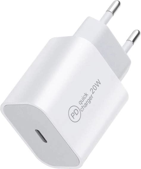 Baik Usb C Adapter Apple Snellader 20w Iphone Oplader Wit