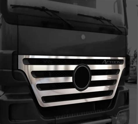 POUR MERCEDES ACTROS MP2 Megaspace Grille Chrome Laser Coupe Acier