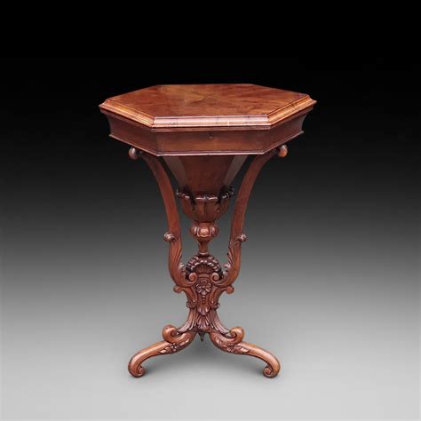 19thc Irish Yew Wood Ladies Work Table Antiques Atlas