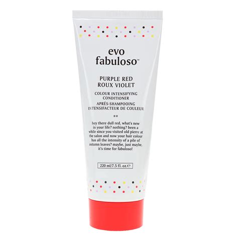 Evo Fabuloso Purple Red Colour Intensifying Conditioner 75 Oz