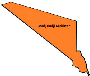 Carte Vierge De La Wilaya De Bordj Badji Mokhtar