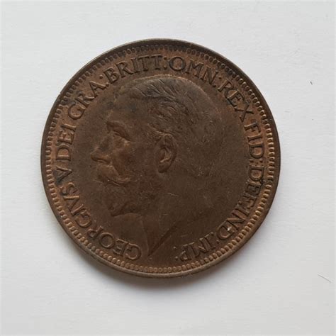 King George V Half Penny M J Hughes Coins