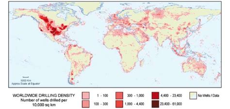 27 World Oil And Gas Well Distribution And Density Courtesy Of Ihs